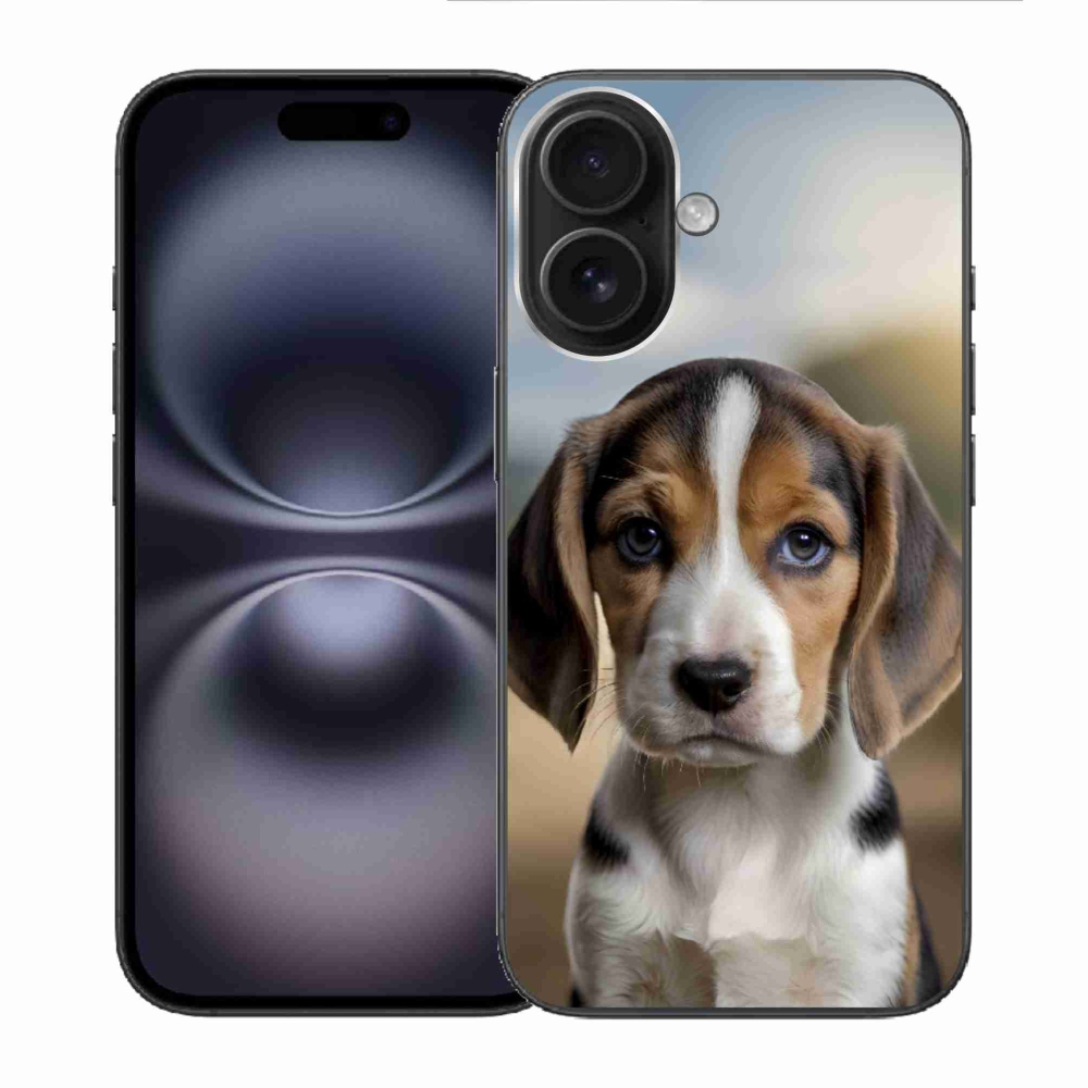 mmCase gél tok az iPhone 16-hoz – aranyos beagle