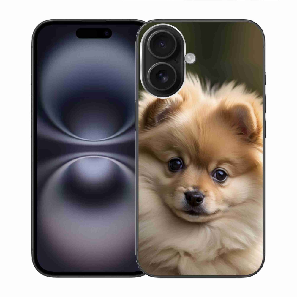 mmCase gél tok az iPhone 16-hoz – aranyos pomerániai 2