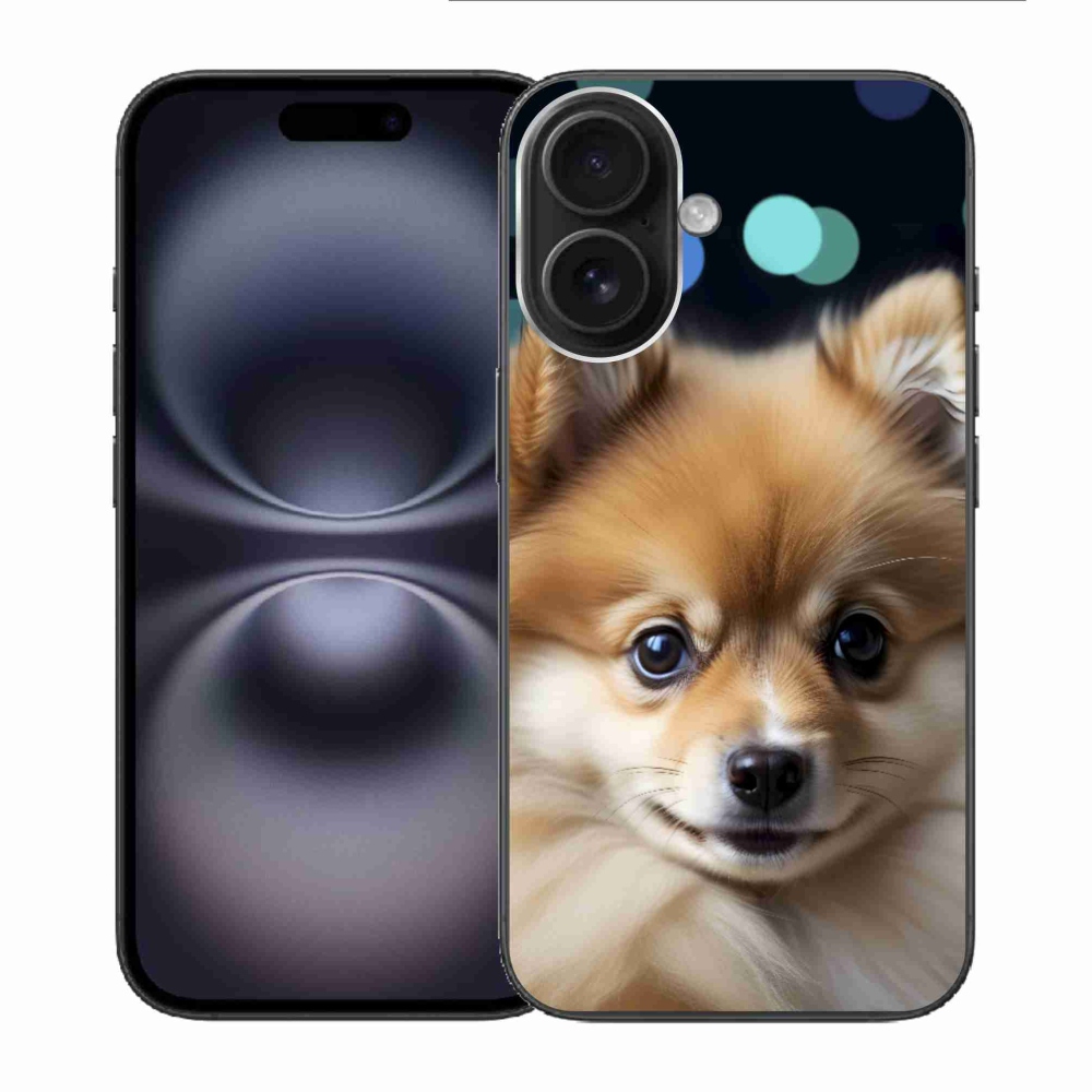 mmCase gél tok az iPhone 16-hoz – aranyos pomerániai
