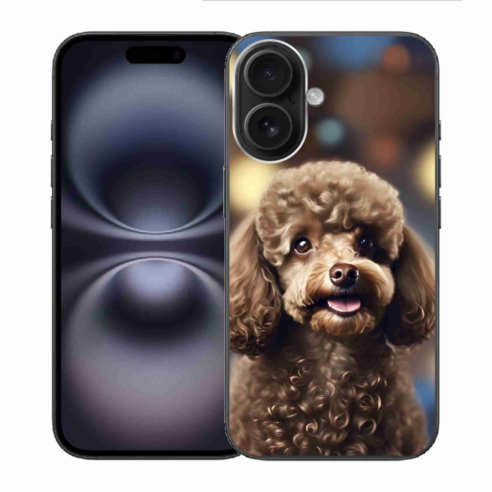 mmCase gél tok az iPhone 16-hoz – aranyos pudli