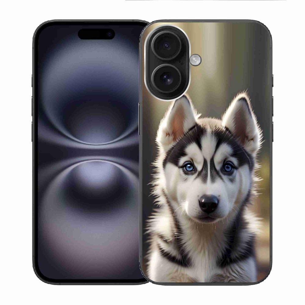 mmCase gél tok az iPhone 16-hoz – aranyos szibériai husky