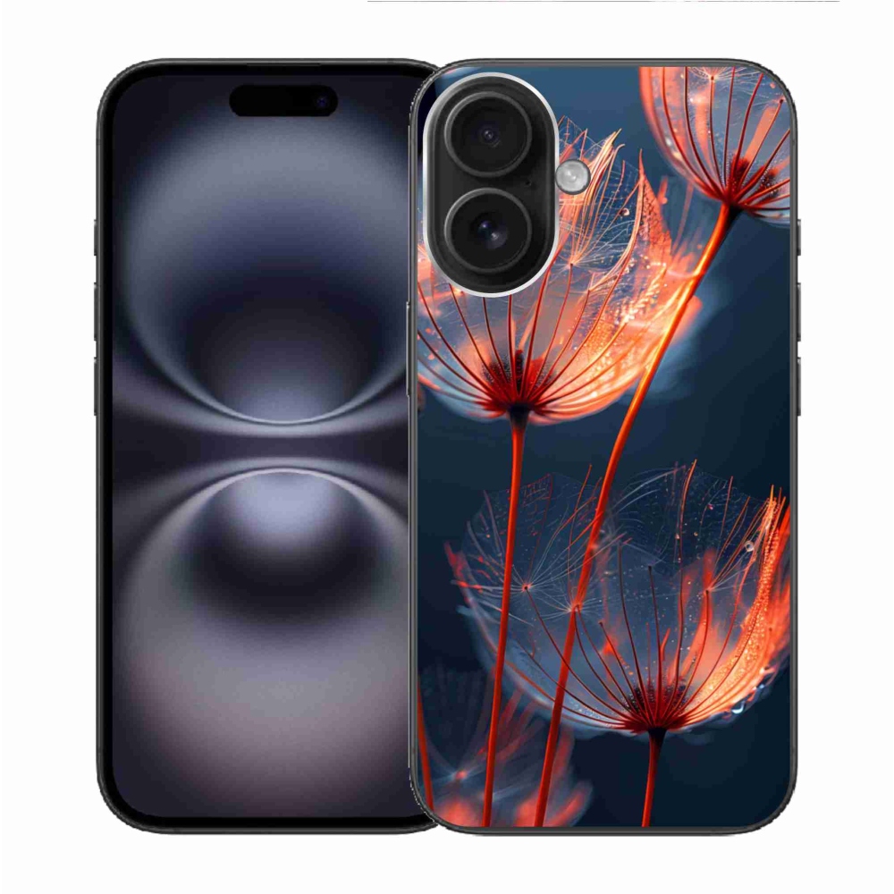 Gél borítás mmCase iPhone 16 készülékhez - világító pehely