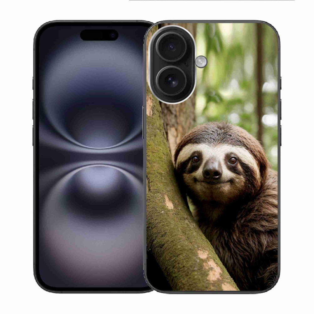 mmCase gél tok az iPhone 16-hoz – mosolygós lajhár