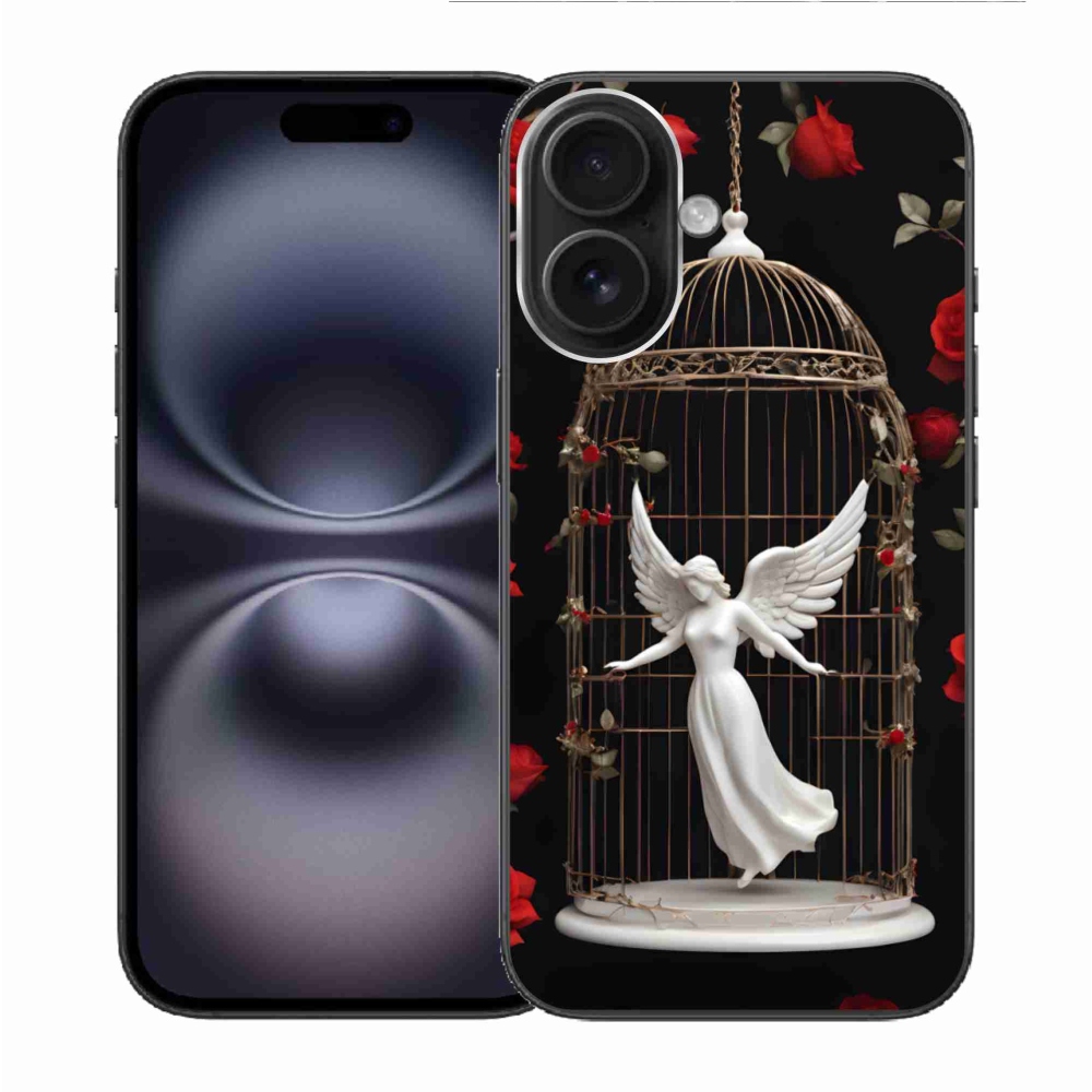 Gél borítás mmCase iPhone 16 készülékhez - csapdába esett angyal