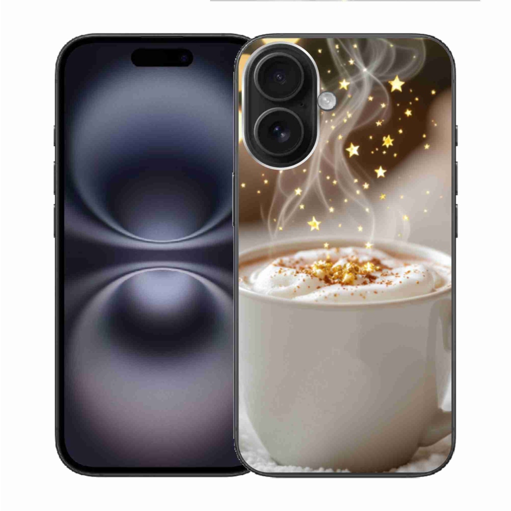 Gél borítás mmCase iPhone 16 készülékhez - Karácsonyi forró ital
