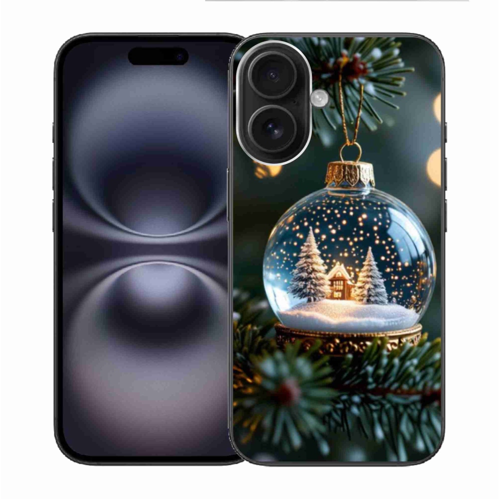 Gél borítás mmCase iPhone 16 készülékhez - Karácsonyi gömb 2
