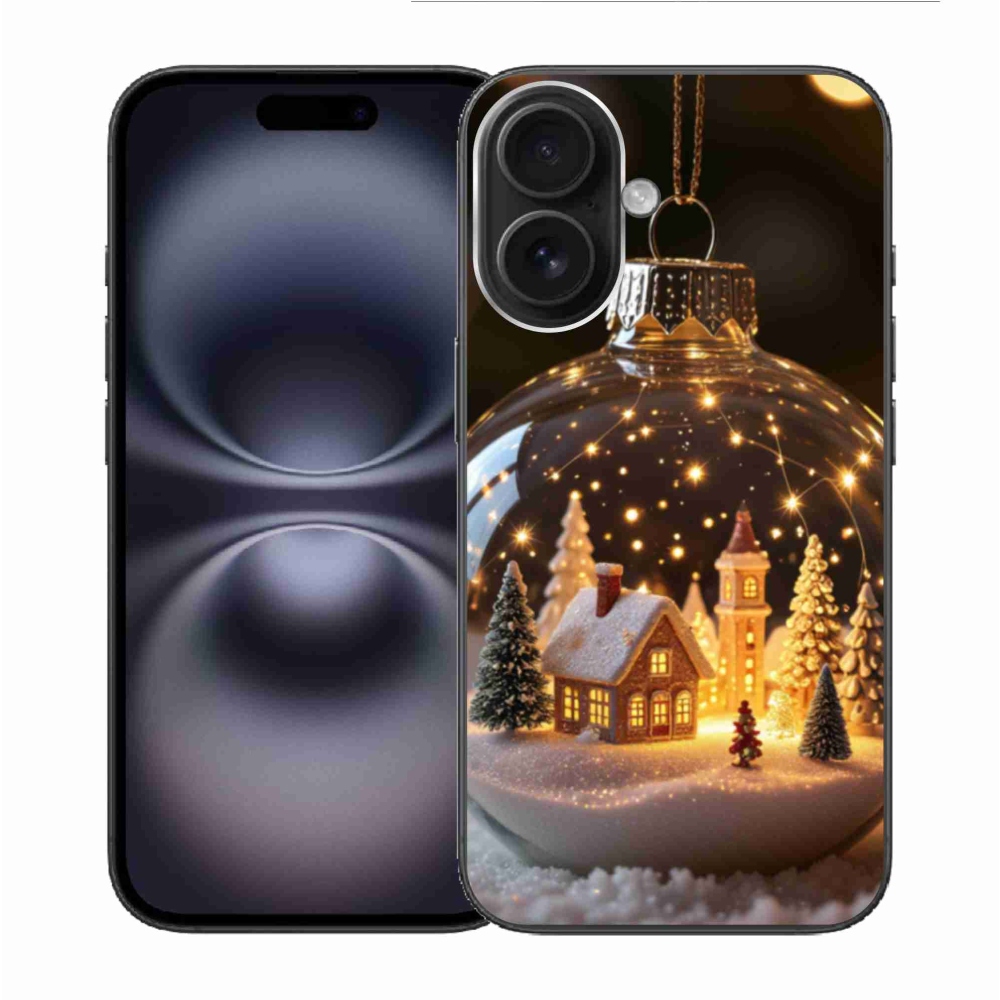 Gél borítás mmCase iPhone 16 készülékhez - Karácsonyi gömb 3