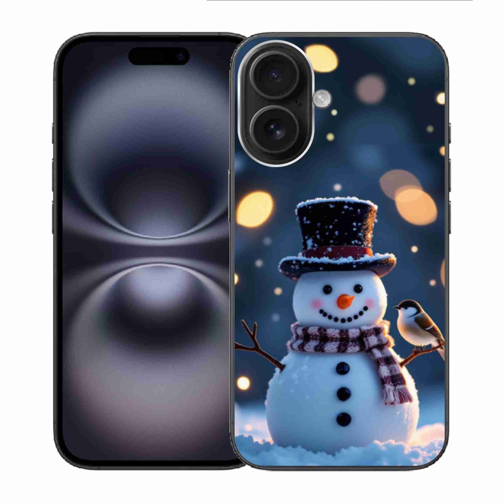 mmCase gél tok az iPhone 16-hoz – karácsonyi hóember