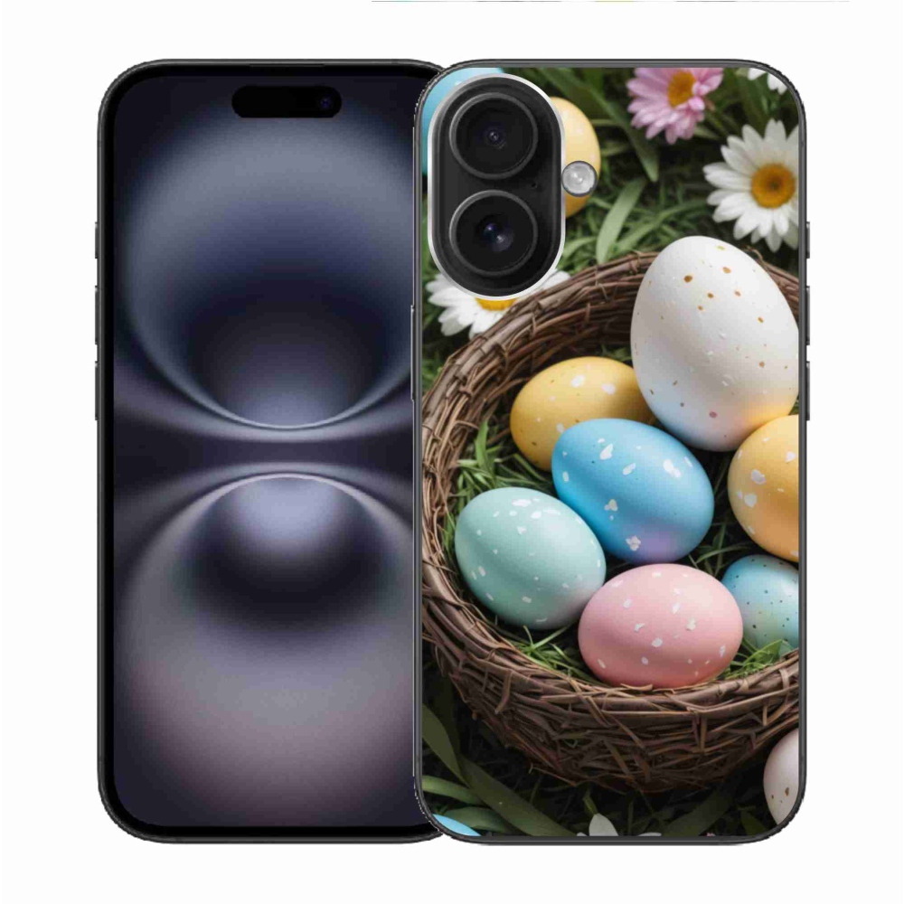Gél borítás mmCase iPhone 16 készülékhez - Húsvéti tojások 2
