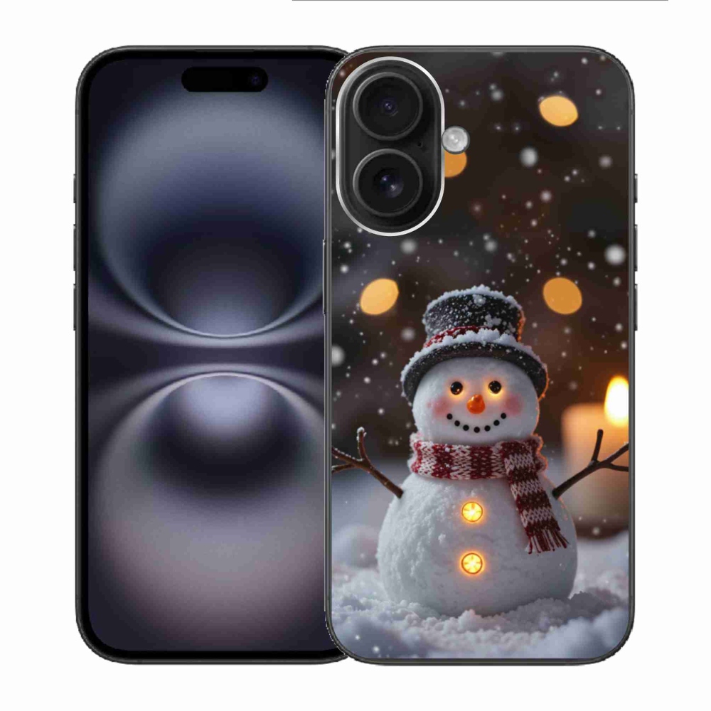 mmCase gél tok az iPhone 16-hoz – vidám hóember