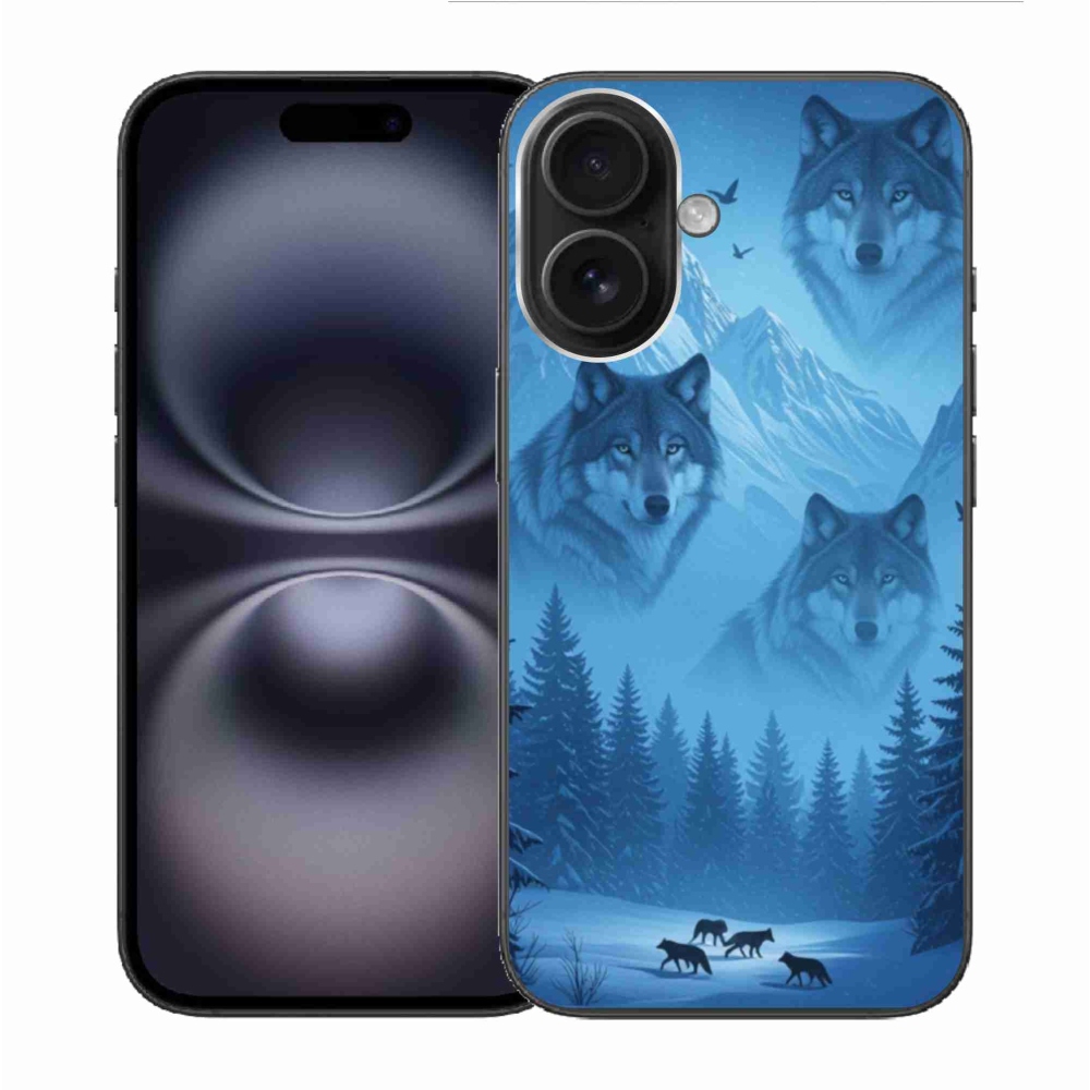 Zselés borítás mmCase iPhone 16-hoz - farkas csomag