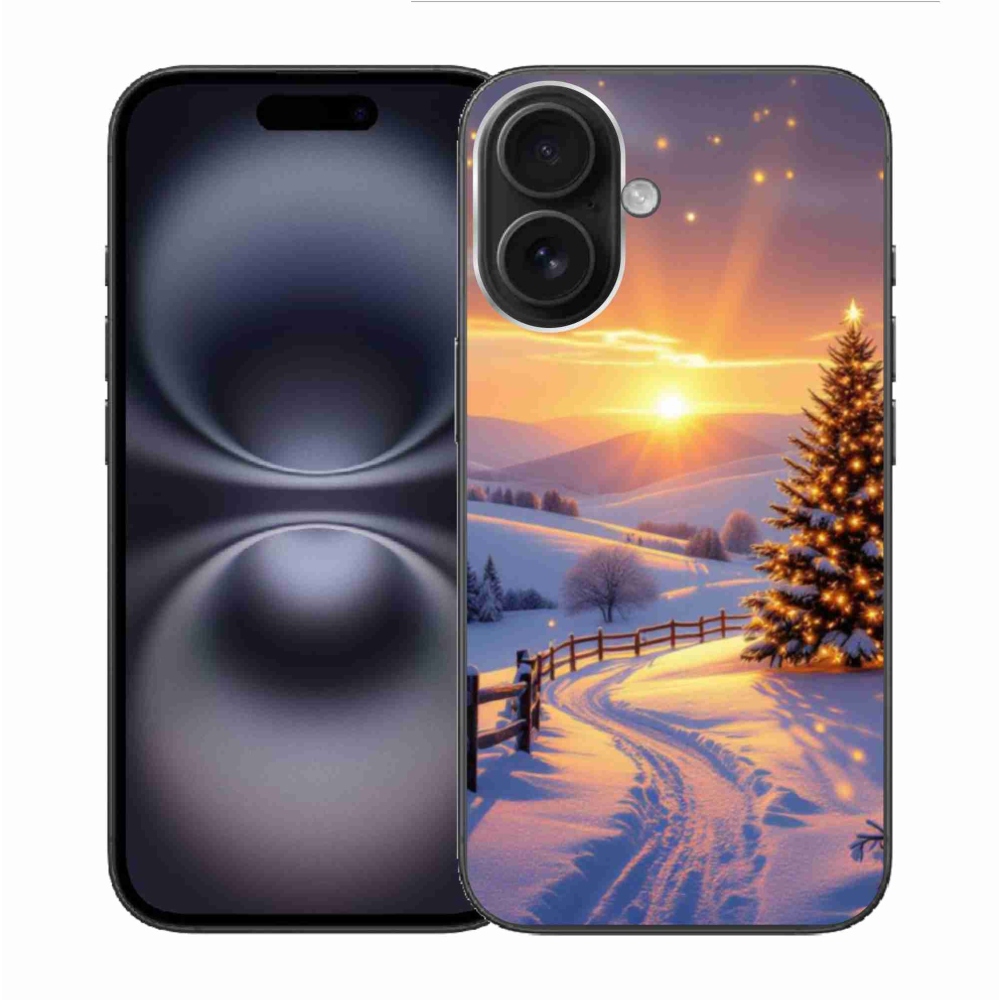 Gél borítás mmCase iPhone 16 készülékhez - téli tájkép