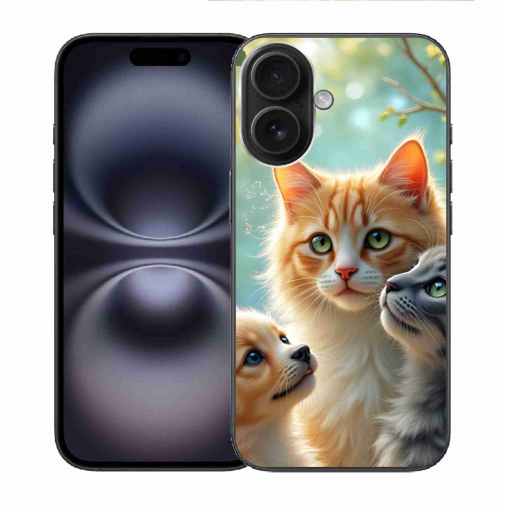 Gél borítás mmCase iPhone 16 készülékhez - Állati barátság 2
