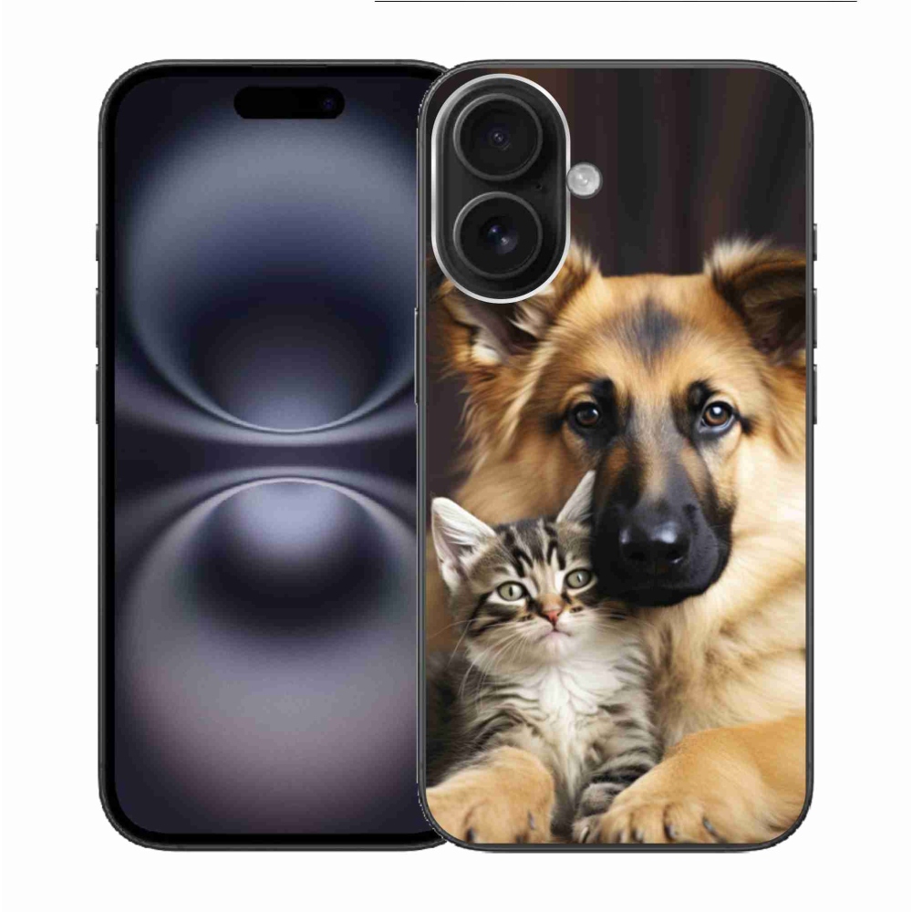 Zselés borítás mmCase iPhone 16 készülékhez - állati barátság