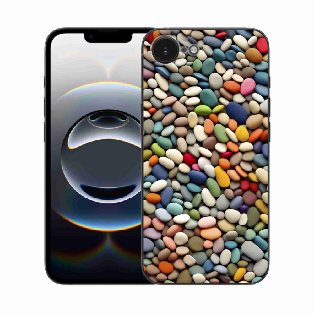 Zselés borítás mmCase iPhone 16e készülékhez - színes strasszkövek 2