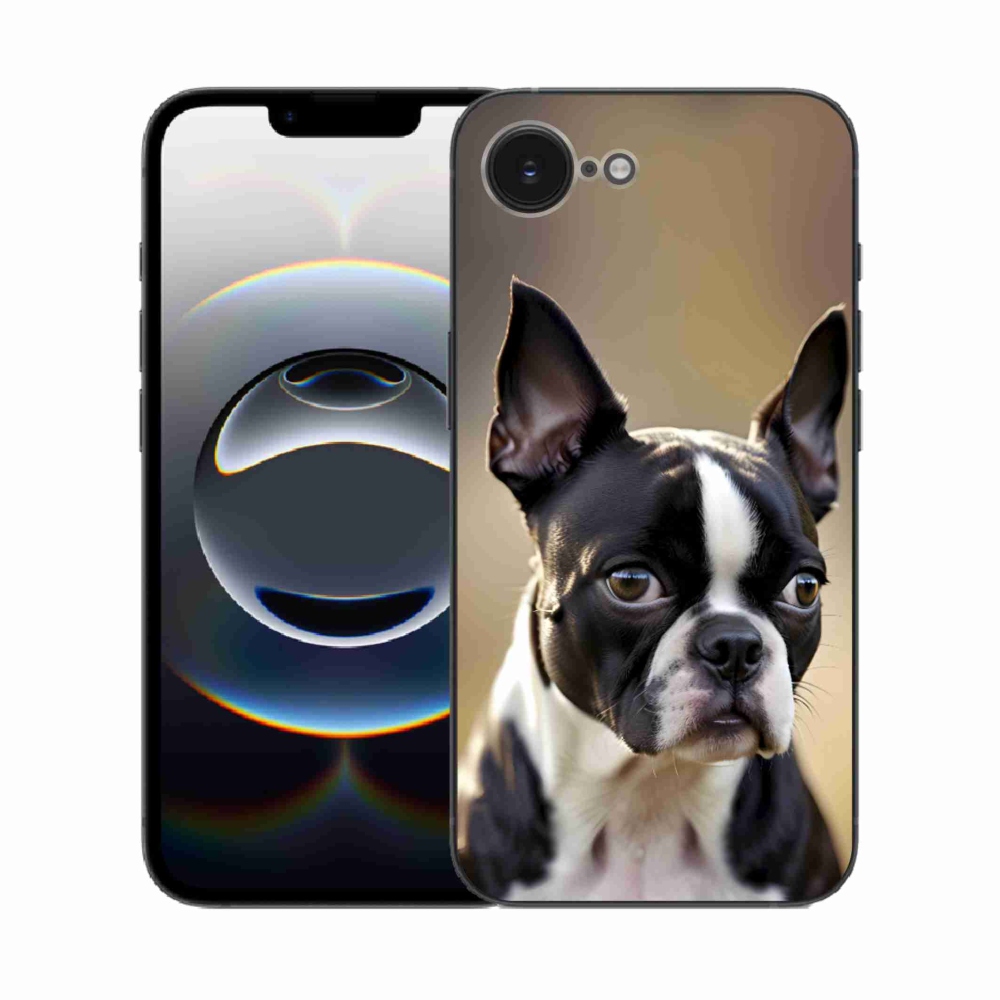 mmCase gél tok az iPhone 16e-hez – bostoni terrier