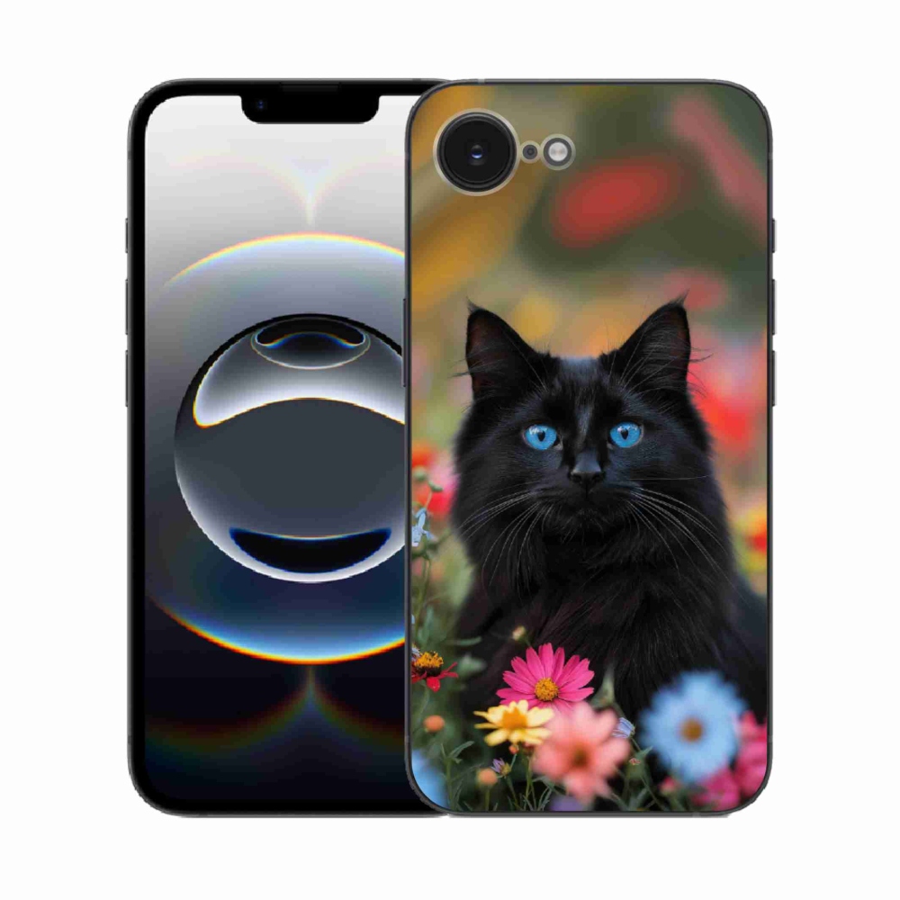 mmCase gél tok az iPhone 16e-hez – fekete cica 4