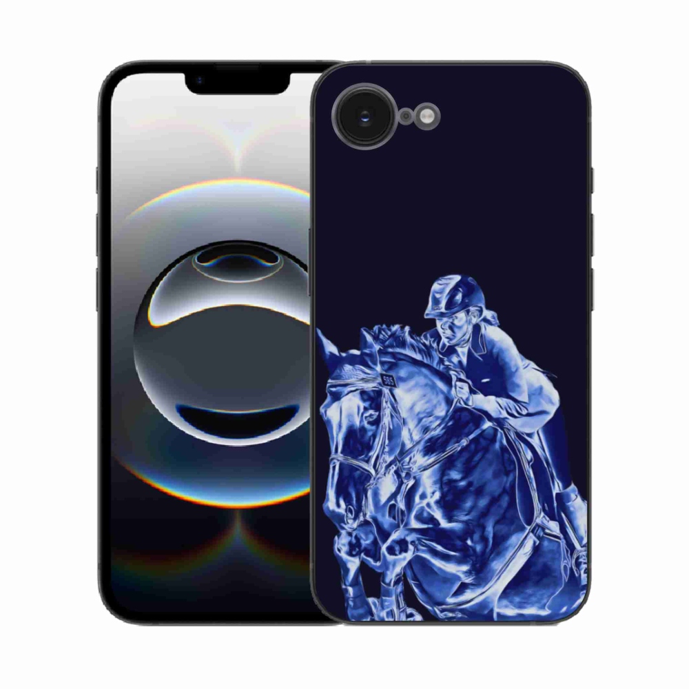 Zselés borítás mmCase iPhone 16e készülékhez - versenyló