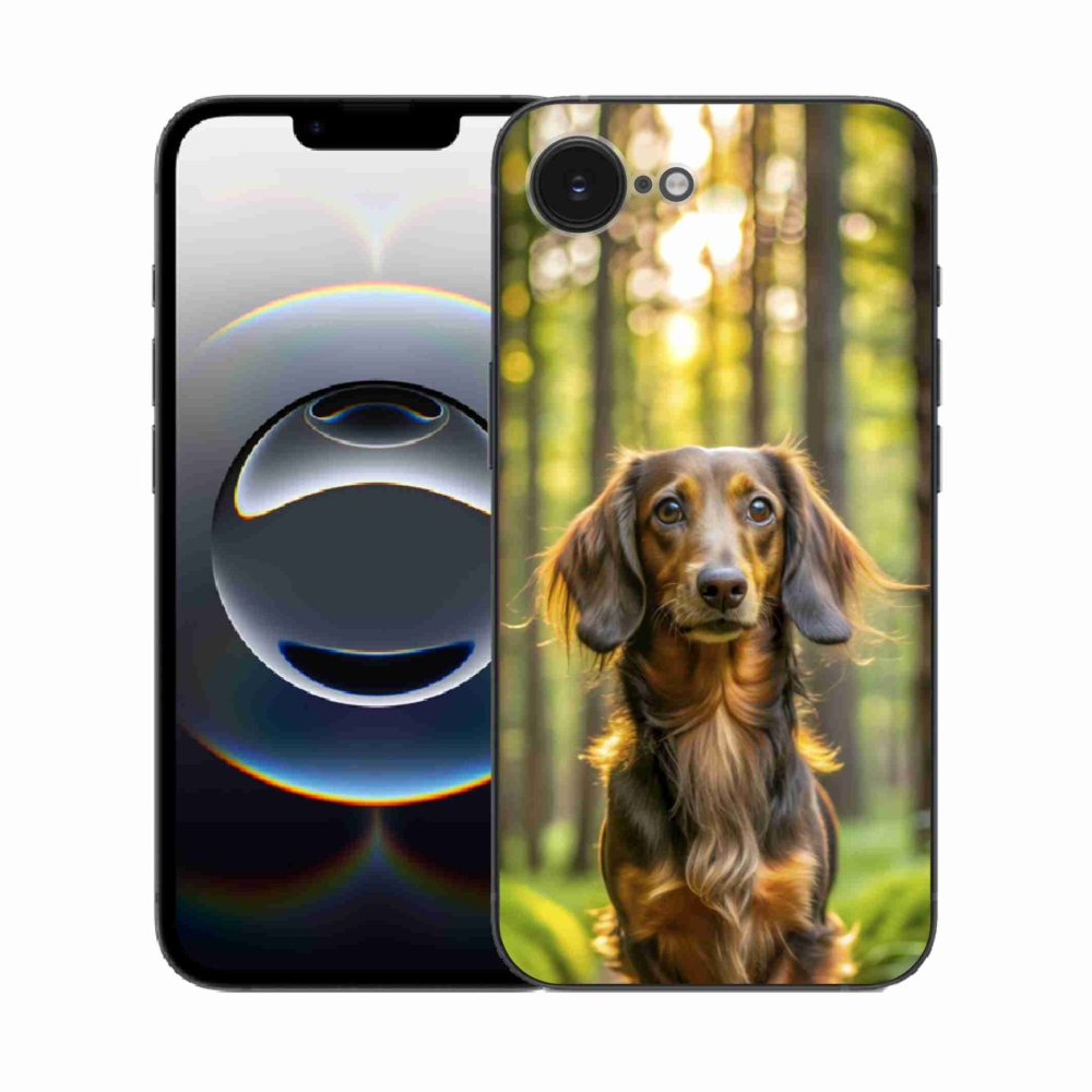 Zselés borítás mmCase iPhone 16e készülékhez - tacskó 4