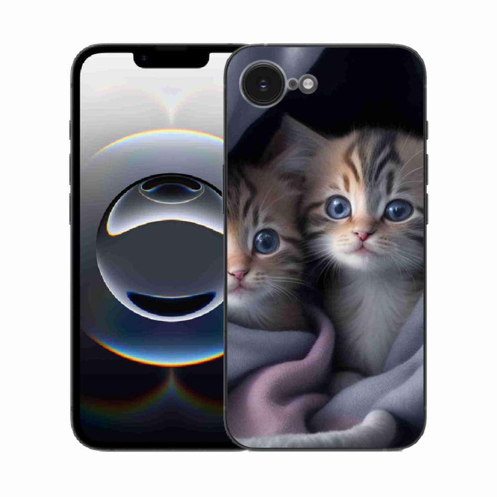 Zselés borítás mmCase iPhone 16e készülékhez - cat duo 2