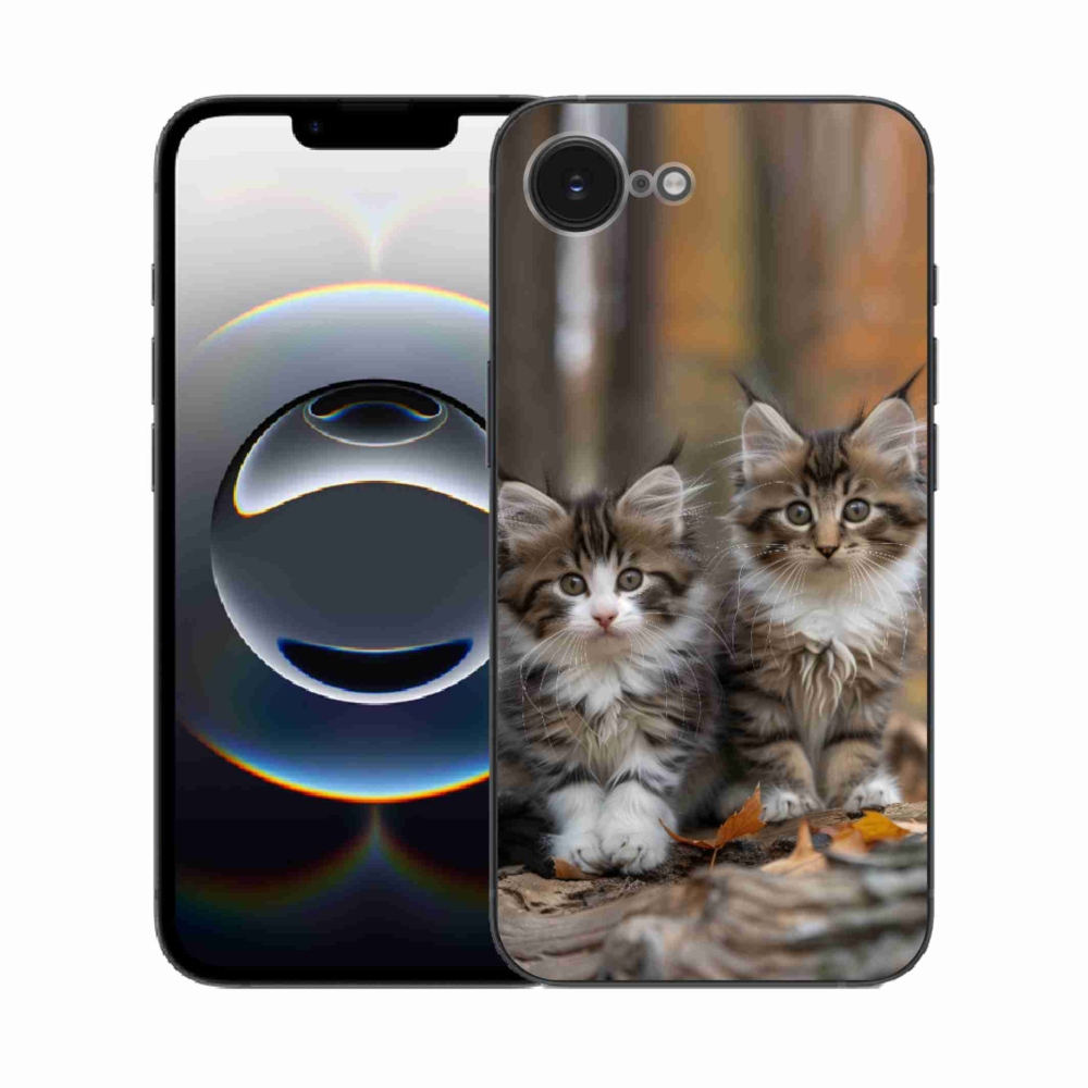 mmCase gél tok az iPhone 16e-hez – macska-duó 3