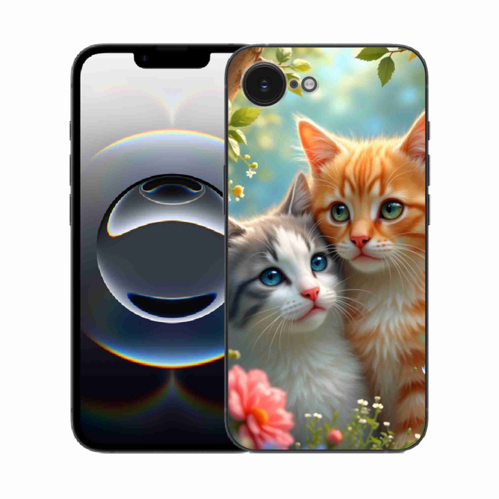 Gél borítás mmCase iPhone 16e készülékhez - cat love 2