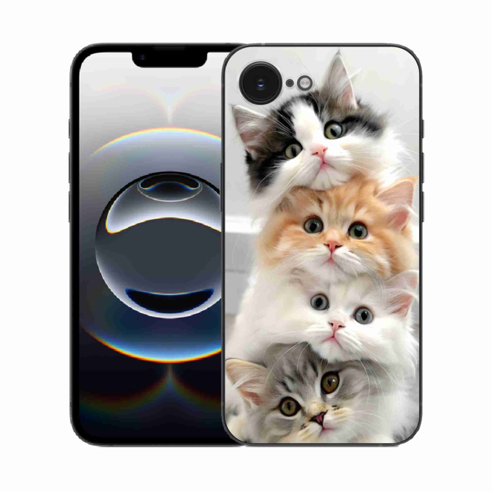 Zselés borítás mmCase iPhone 16e készülékhez - cat group