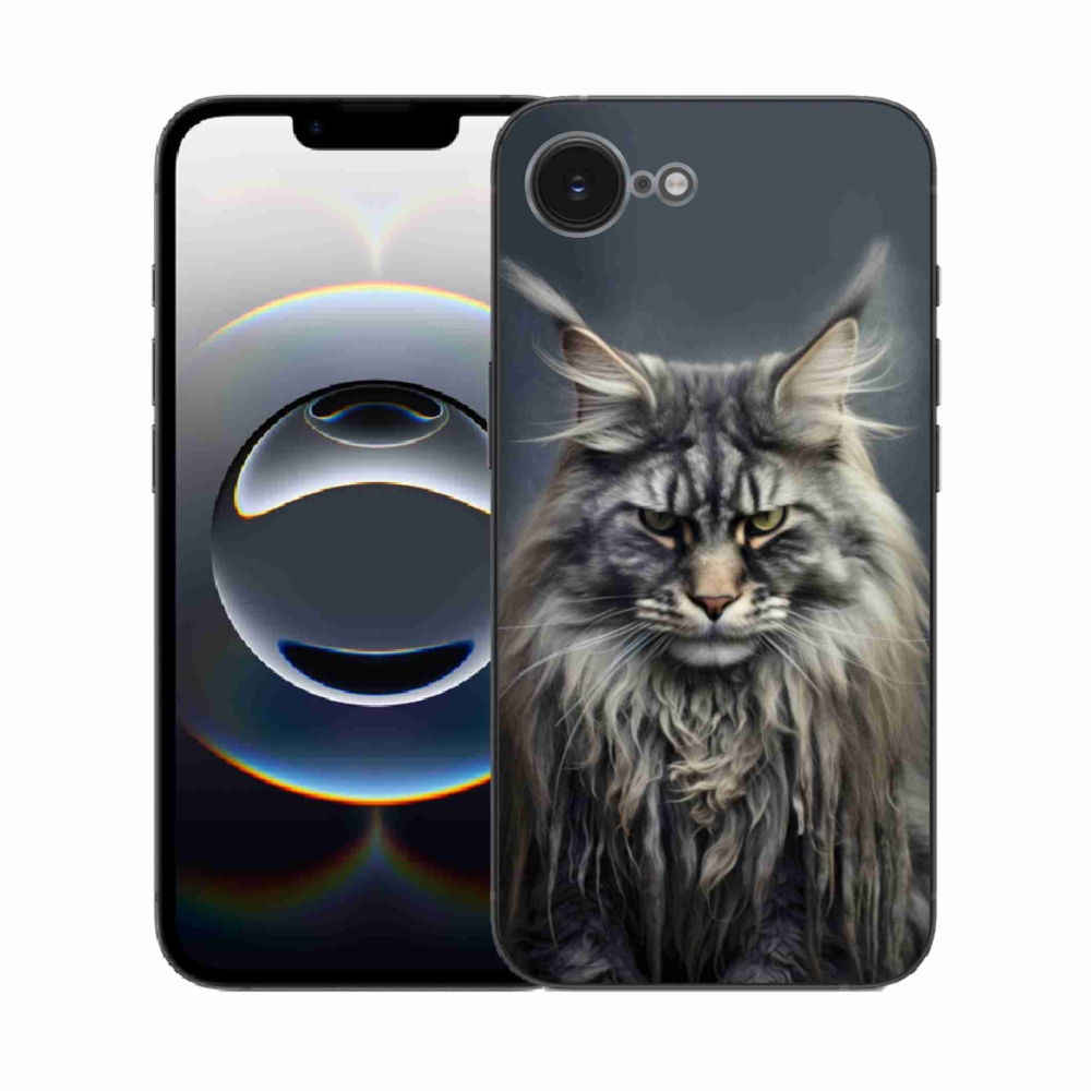 Zselés borítás mmCase iPhone 16e készülékhez - macskaszem nézet 4