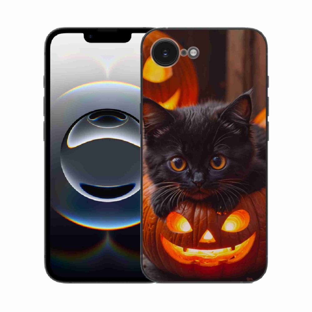 Zselés borítás mmCase iPhone 16e készülékhez - cica és tök