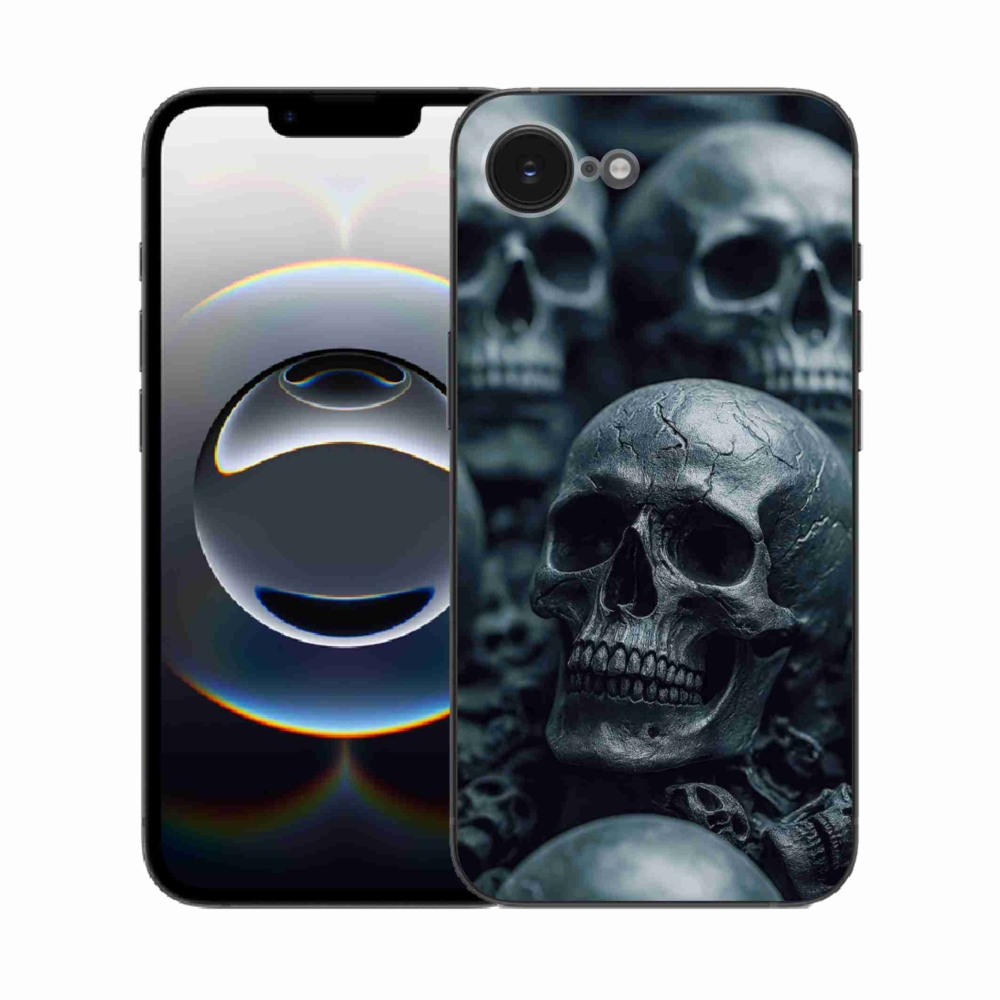 Zselés borítás mmCase iPhone 16e készülékhez - koponya 2