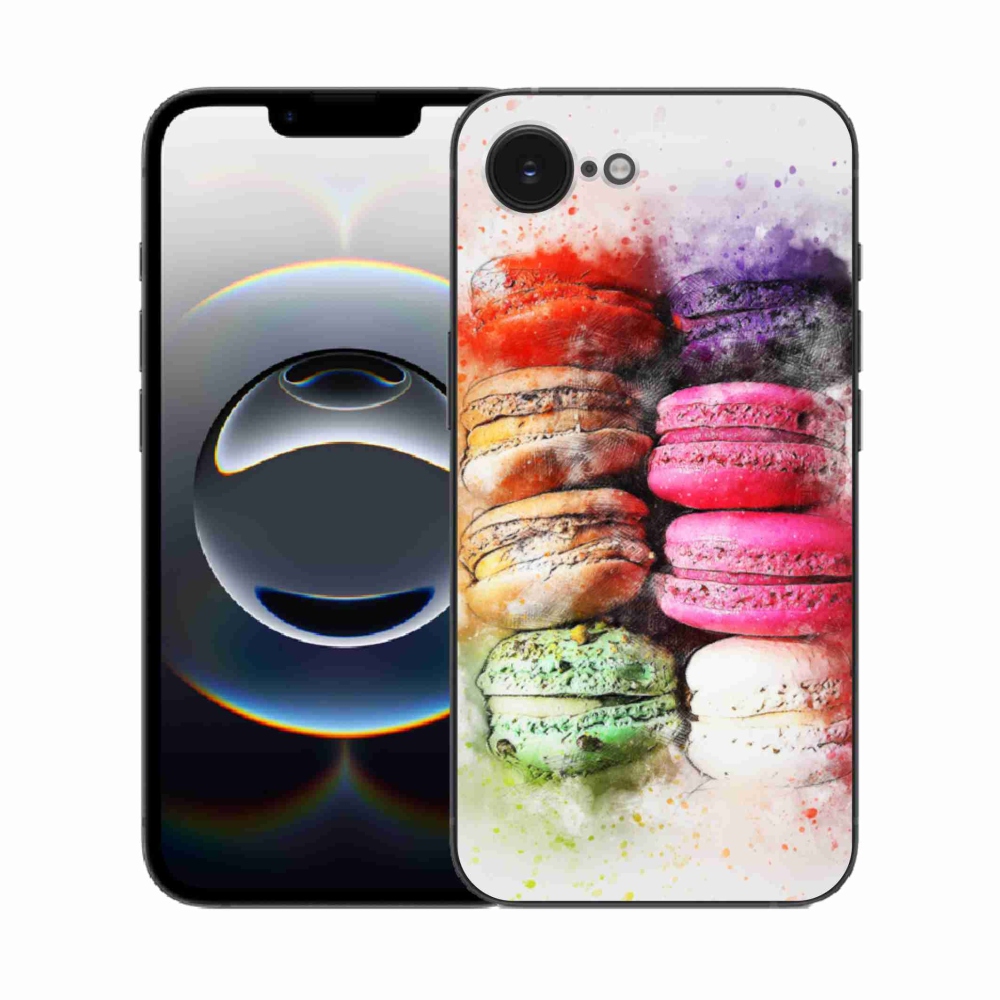 Zselés borítás mmCase iPhone 16e készülékhez - makarónik