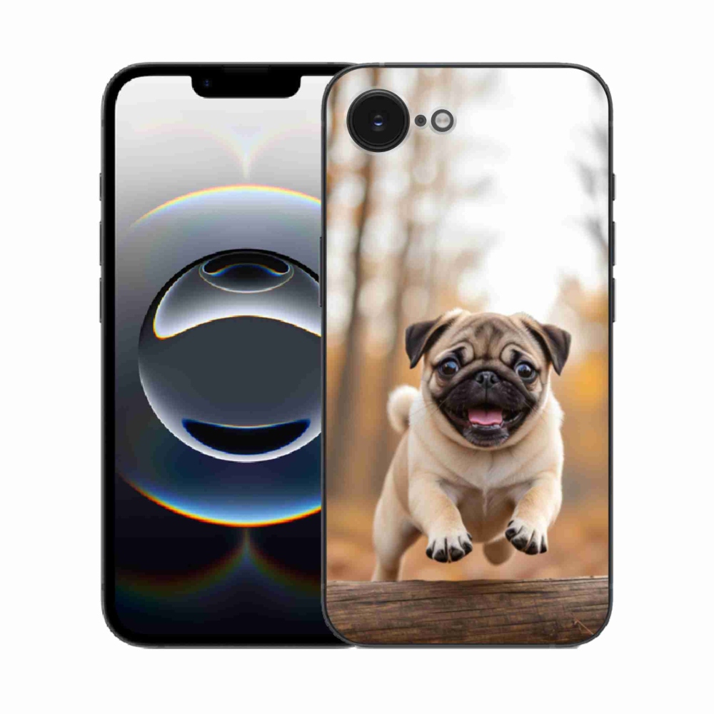 Zselés borítás mmCase iPhone 16e készülékhez - mopsz 2