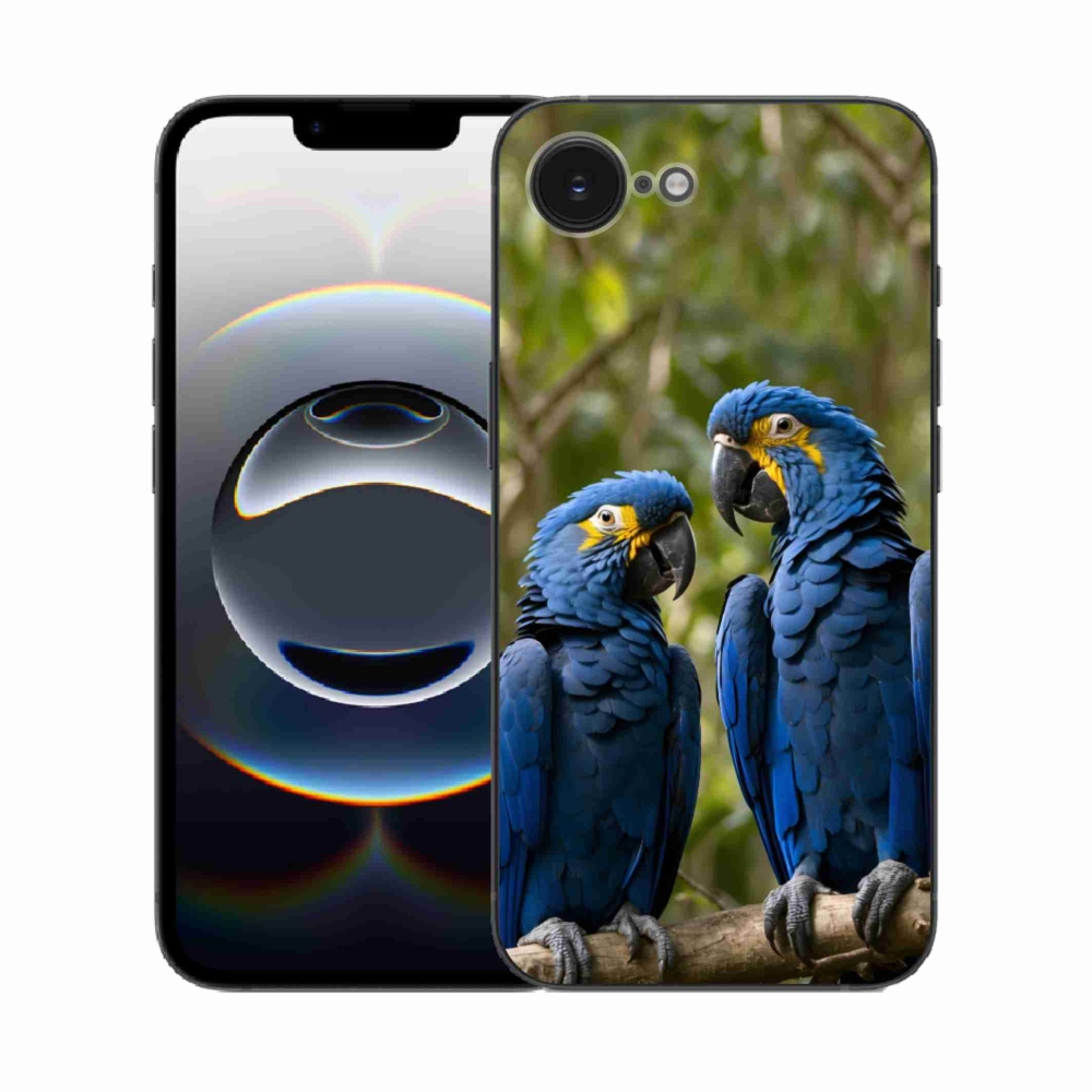 mmCase gél tok az iPhone 16e-hez – papagáj-duó