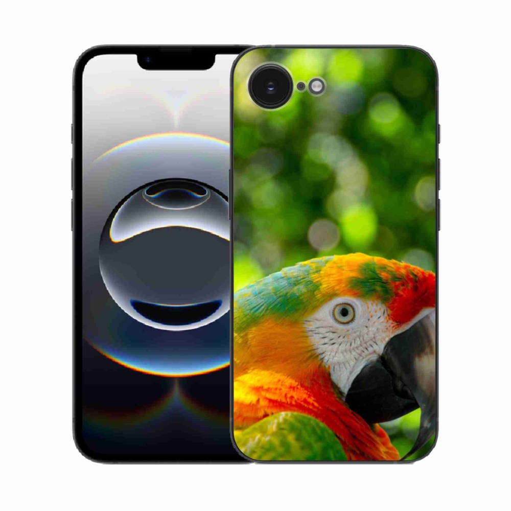 Zselés borítás mmCase iPhone 16e készülékhez - papagáj ara 3