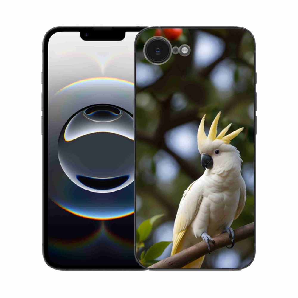 mmCase gél tok az iPhone 16e-hez – kakadu papagáj 3