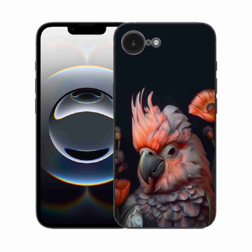 mmCase gél tok az iPhone 16e-hez – színes kakadu papagáj
