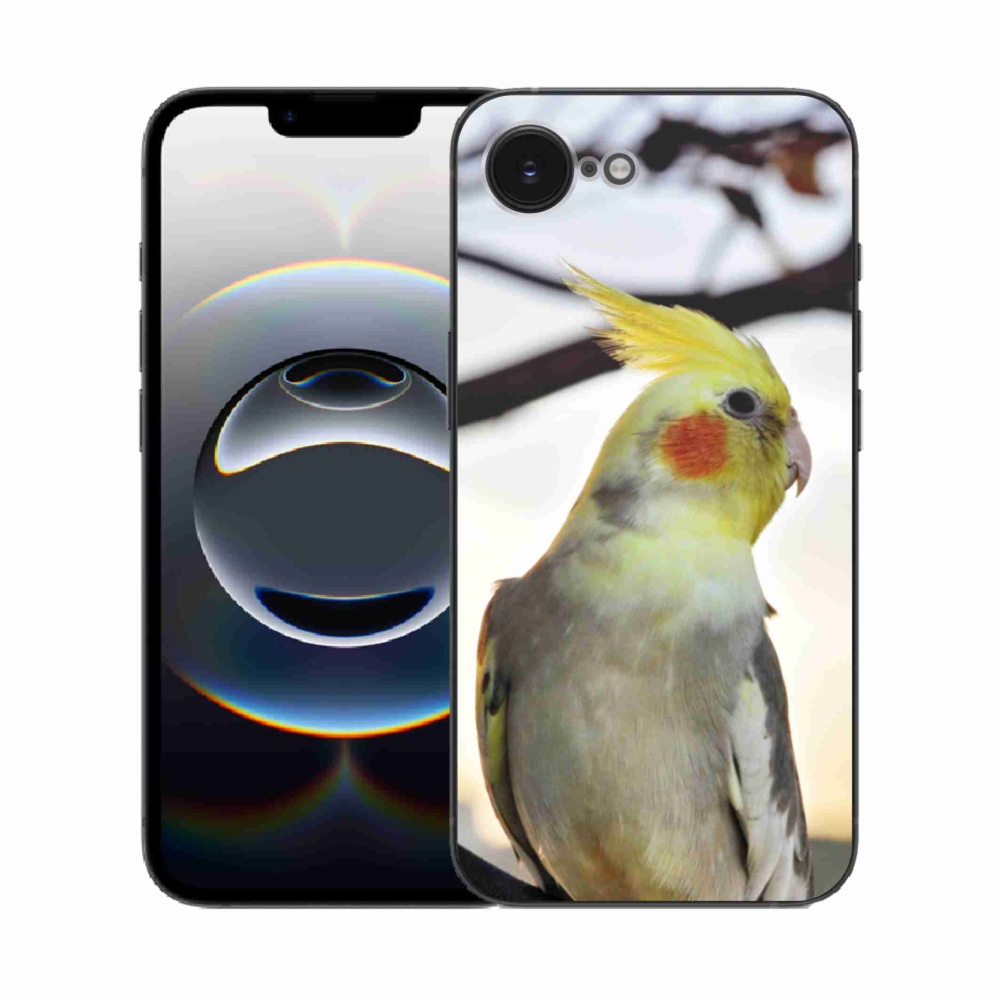 Zselés borítás mmCase iPhone 16e készülékhez - papagáj korela