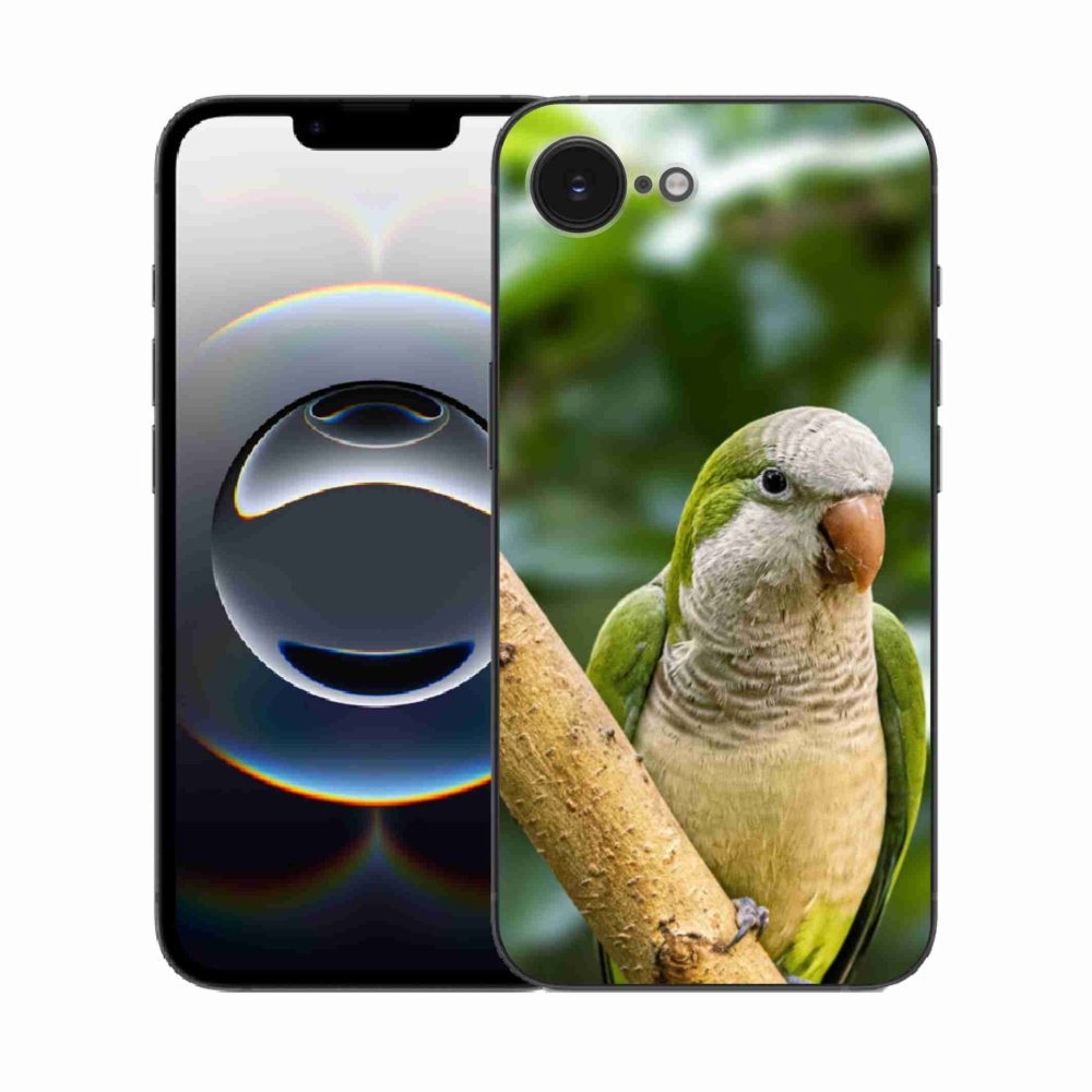 Zselés borítás mmCase iPhone 16e készülékhez - papagáj