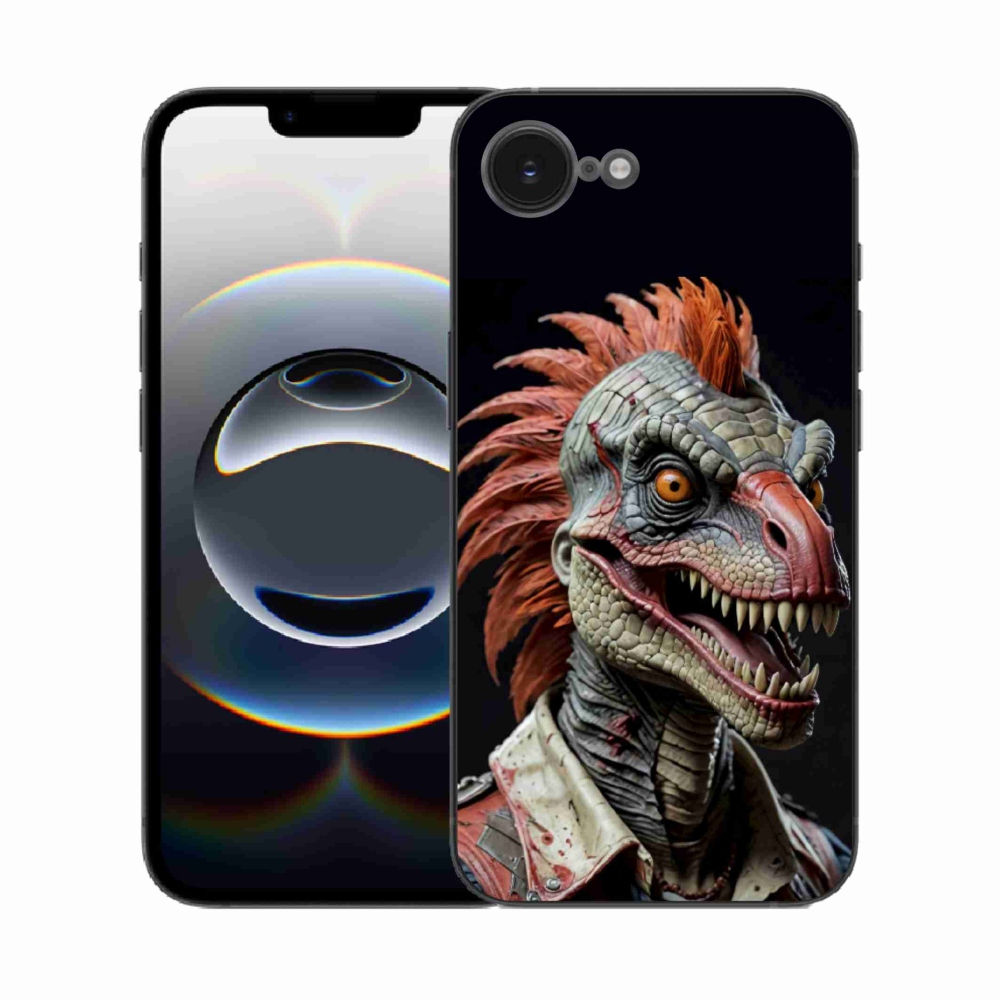 mmCase gél tok az iPhone 16e-hez – punk dinoszaurusz