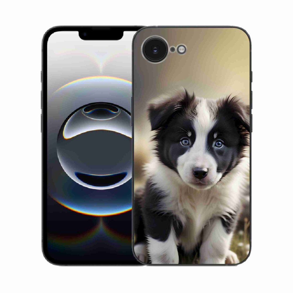 mmCase gél tok az iPhone 16e-hez – aranyos border collie