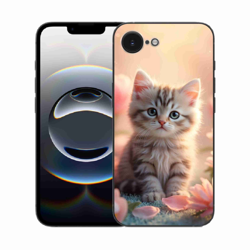 Gél borítás mmCase iPhone 16e készülékhez - aranyos cica 8