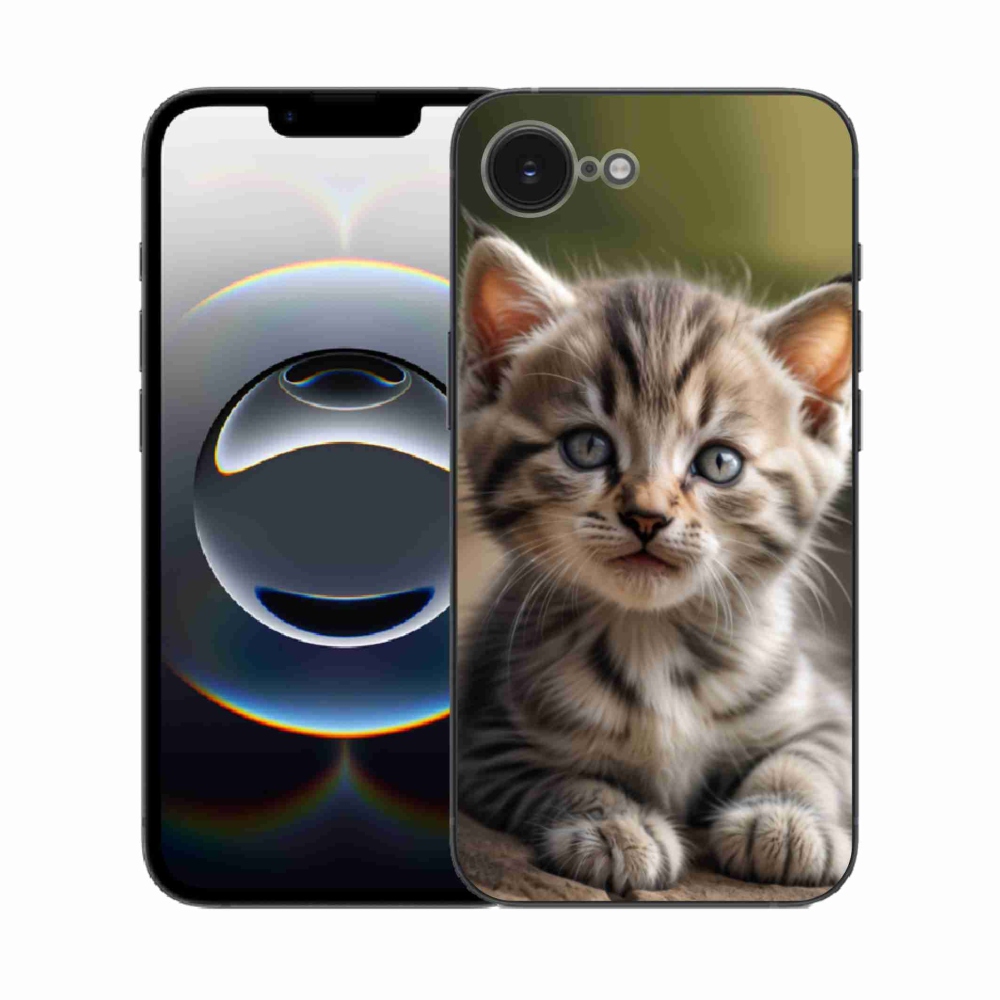 Gél borítás mmCase iPhone 16e készülékhez - aranyos cica 9