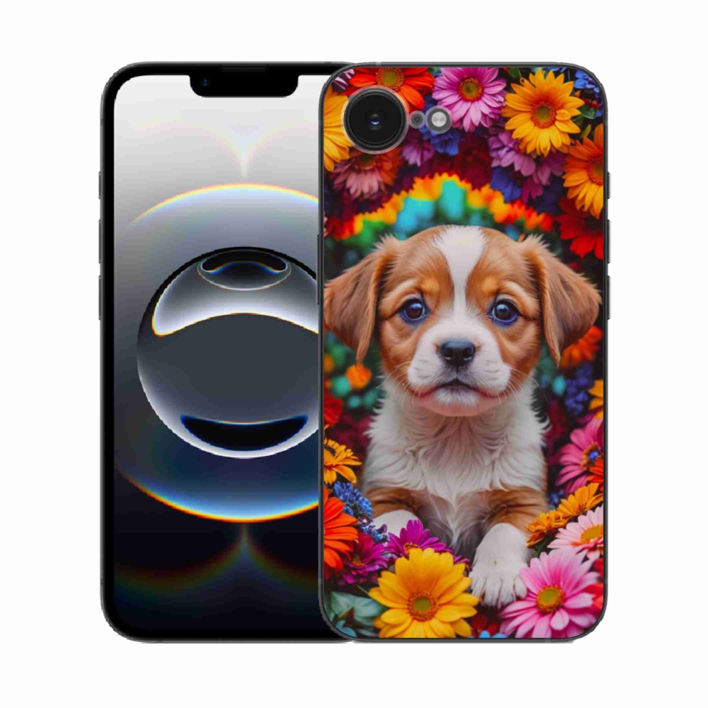 Gél borítás mmCase iPhone 16e készülékhez - aranyos kiskutya