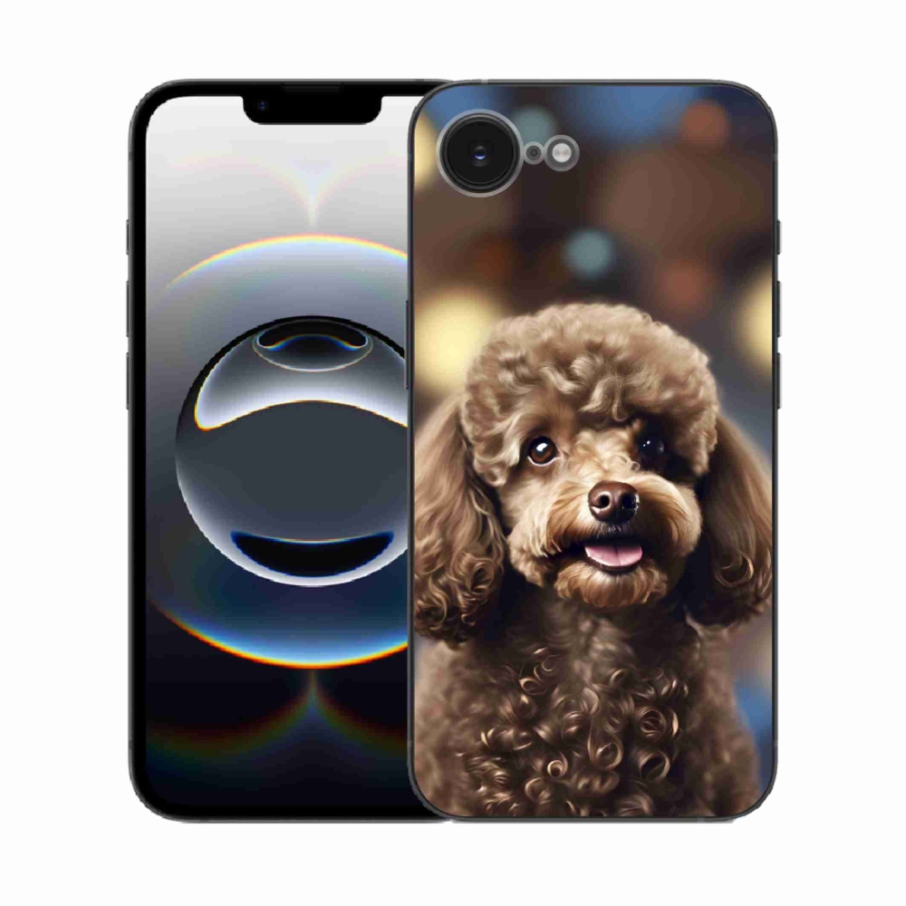 mmCase gél tok az iPhone 16e-hez – aranyos pudli