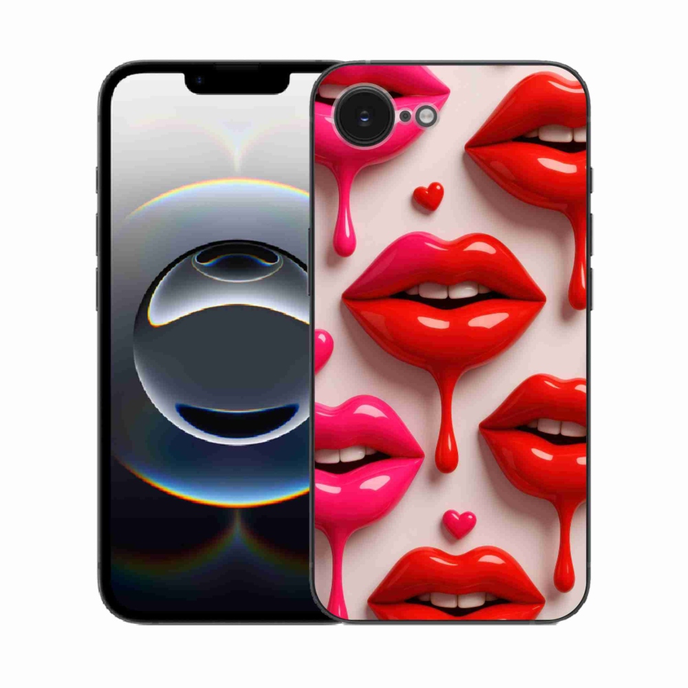 Gél borítás mmCase iPhone 16e készülékhez - ajkak 2