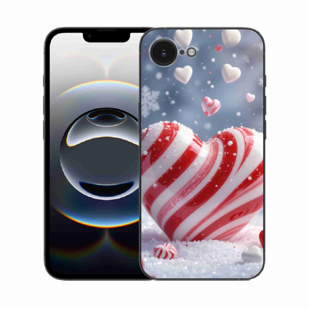 Zselés borítás mmCase iPhone 16e készülékhez - édes szívecske