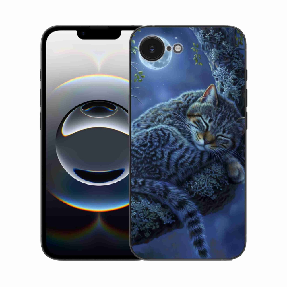 Gél borítás mmCase iPhone 16e készülékhez - alvó macska