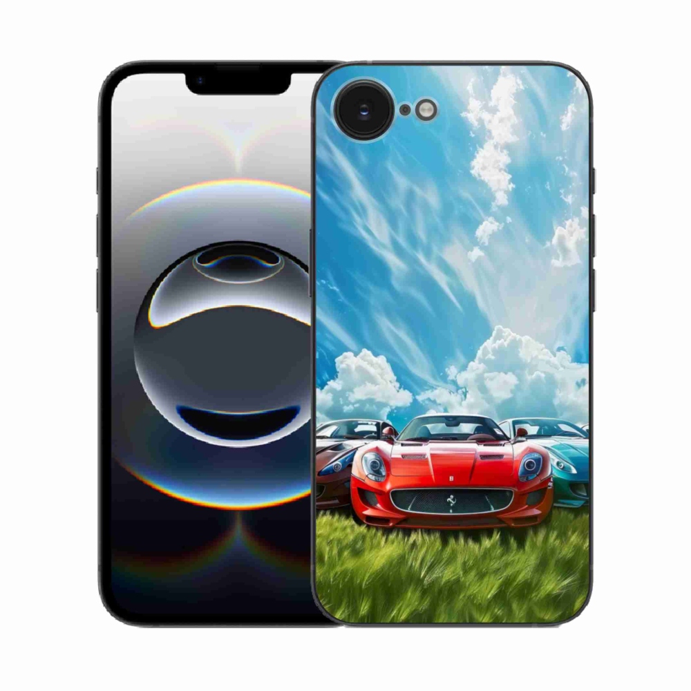 Zselés borítás mmCase iPhone 16e készülékhez - sportkocsik