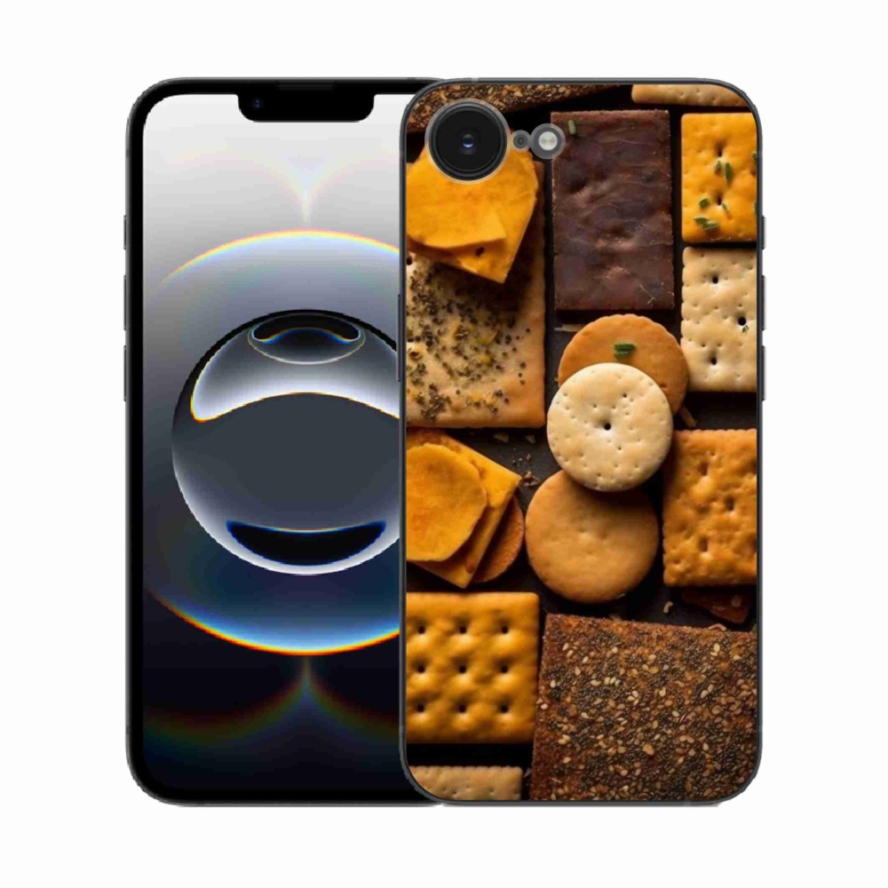 Zselés borítás mmCase iPhone 16e készülékhez - kekszek