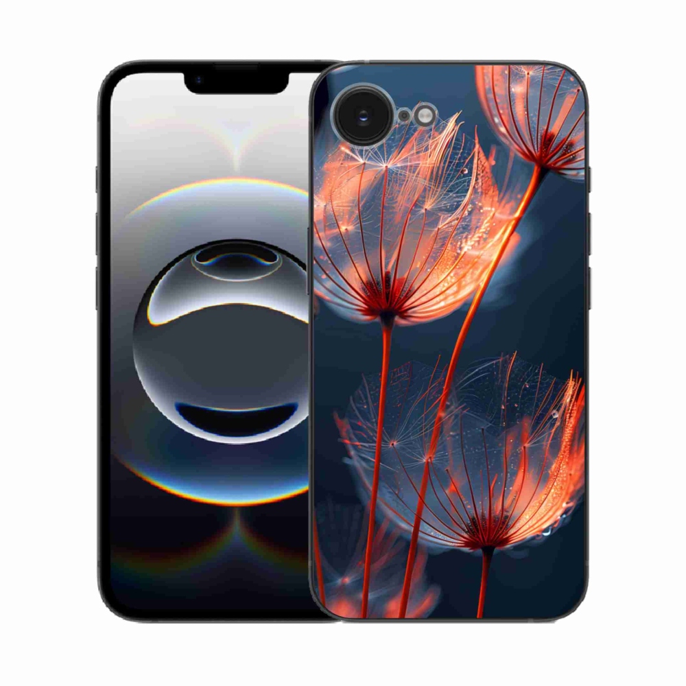 Gél borítás mmCase iPhone 16e készülékhez - világító pehely